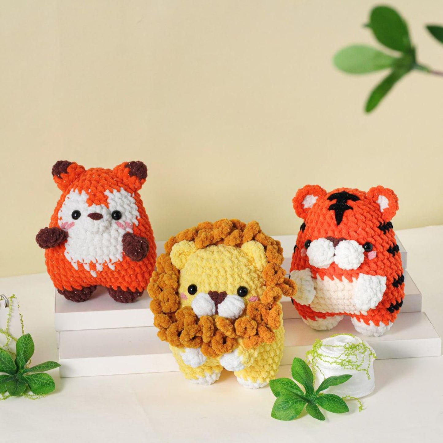28-in-1 Tiny Beasties Crochet Patterns You’ll Love | Cute Animal Collection – Lion, Panda, Owl, Unicorn, Giraffe, Dog & More!